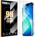 Film de protection en verre tremp - booling - pour iphone 17 - 4 pices - rsistance 9h - antichoc transparen ...
