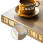 Film de table transparent avec bord biseaut crystal 140 x 50 cm