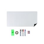 Film pour tableau blanc relaxdays 50 x 100 cm 4 feutres 6 aimants bo�te � feutres tableau magn�tique ...