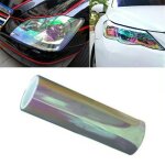 Film teint� cam�l�on transparent 30cm x 100 cm autocollant de phares feux avant antibrouillard de voiture ...