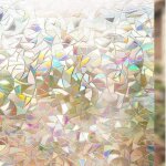 Film pour vitre a motif film occultant fen�tre effet arc - en - ciel 44. 5x300cm film �lectrostatique ...