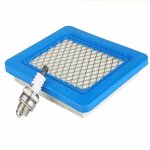 Filtre air tondeuse bougie pour briggs & stratton moteurs srie 625 650 675 491588 399959 491588s wolf ...