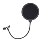 Filtre anti - pop pour microphone double couche maille anti - pulv�risation tuyau flexible pare - vent ...
