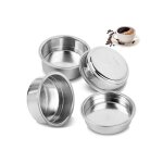 Filtres � caf� r�utilisables acier inox 51mm 4 pi�ces pour cafeti�res 1 - 2 tasses pression