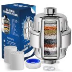 Filtre douche anti calcaire à 15 Étapes avec vitamine c - filtre de douche haut débit - 2 cartouches ... Filtre douche anti calcaire à 15 Étapes avec vitamine c - filtre de douche haut débit - 2 cartouches ...