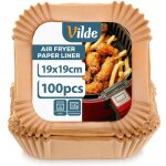 Filtres papier friteuse - orion - universel - 100 pi�ces - 19x19 cm - antiadh�sif jetable