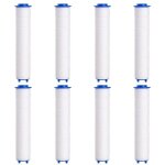 Pack 8 filtres pour pommeau de douche 95 mm ? filtre coton pp anti - calcaire et d�chloration bleu