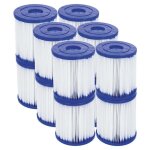 Filtre pour pompe de piscine - bestway - type i - lot de 12 - 90 cm hauteur - 80 cm diam�tre - papier ...