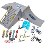 Finger skateboards deux roues mini planches � roulettes rampe ensembles doigt bmx bout doigts v�los touche ...