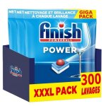 Finish power pastilles lave vaisselle - nettoyage et brillance à chaque lavage - lot de 3 x 100 tablettes ... Finish power pastilles lave vaisselle - nettoyage et brillance à chaque lavage - lot de 3 x 100 tablettes ...