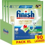 Finish ultimate 0% pastilles lave - vaisselles - lot de 3 x 30 capsules
