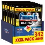 Finish ultimate pastilles lave - vaisselle citron - imbattable contre les taches tenaces - 342 tablettes ...