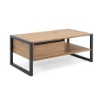 Finori table basse denver 55 chne artisanal et gris anthracite 441180