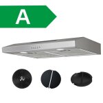 Firegas hotte aspirante casquette de 60 cm - �vacuation et recirculation - moteur sans balais - classe ...