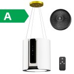 Firegas hotte lot centrale 450m  / h 38cm - hotte aspirante 4 vitesses - hotte suspendue recyclage ...