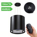 Firegas hotte �lot suspendue 35 cm 700 m� / h 3 vitesses �clairage led arr�t diff�r� 2 filtres � charbon ...