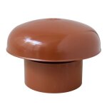 First plast - cdvm125t - y - cdvm125t chapeau de ventilation tete dexercice avec filet rouge tegola diametre ...