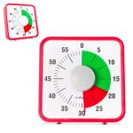 Minuteur g�ant m�canique fishtec 19 cm grands chiffres disque bicolore id�al cuisine classe ou activit�s ...