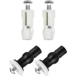 Fixations abattant wc - aimoonsa - universel 4 pi�ces - antirouille - inox 304 - entraxe universelle