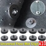 Fixation clips de tapis de sol - keeper - universel - noir - lot de 10