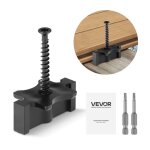 Fixation invisible pour lame de terrasse composite - vevor - 250 pcs - compatible lames de terrasse d�cart ...