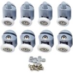Fixation de porte et paroi de douche roulettes pour porte de douche 8 pi�ces galets de porte de douche ...