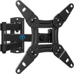 Perlesmith support mural tv orientable 13?42 vesa 75x75?200x200 inclinaison + 5 / - 15� extension 38. ...