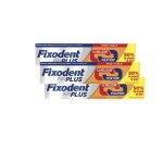 Crme adhsive - fixodent - proplus - lot de 3 x 60g - protection gencives - double action