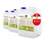 Gel biothanol - flambiol - premium - 8 x 5 l (40 l) - combustion prolonge - cologique - facile  nettoyer ...