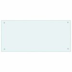Vente - flash anti - �claboussure dosseret de cuisine / cr�dence de cuisine blanc 90x40 cm verre tremp� ...