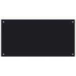 Vente - flash anti - claboussure dosseret de cuisine / crdence de cuisine noir 100x50 cm verre tremp ...