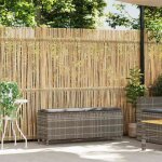 Vente - flash banc de jardin - sige / meuble - avec coussin gris 110x30x405 cm rsine tresse @7152616 ...