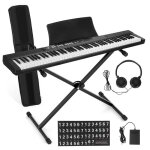 Flasidu kit complet piano num�rique clavier �lectronique pour d�butant 88 touches avec stand banc de ...