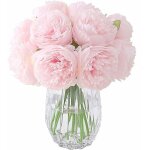 Fleurs artificielles - jormftte - pivoine - soie florale - rose clair - d�coration int�rieure