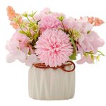 Fleurs artificielles en pot fleurs dhortensia avec vase en céramique comme les vraies Fleurs artificielles en pot fleurs dhortensia avec vase en céramique comme les vraies