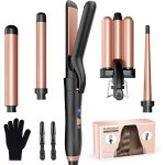 Fleuve - fers � boucler - 3 t�tes avec lisseur antistatique c�ramique r�glage temp�rature chauffe rapide ...