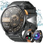 Fleuve - montre connect�e intelligente - homme appels bluetooth �cran hd 185 ip68 batterie 730mah 120 ...