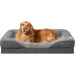 Fleuve - panier chien - panier chien xxl orthop�dique mousse m�moire d�houssable lavable antid�rapant ...