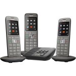Fleuve - telephone fixe - cl660a trio - tlphone dect - rpondeur - 3 combins - gris anthracite