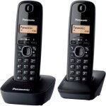 Fleuve - telephone fixe - kx - tg1612frh - t�l�phone dect - base + 2 combin�s - identification appelant ...