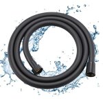 Flexible de douche - lonheo - cby08001be - 15m - anti - pliures - connexion universelle - noir