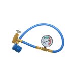 Flexible de recharge - pour r134a r1234yf r12 - avec manometre et raccords laiton - frostmeister