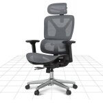 Flexispot ergox chaise de bureau ergonomique en maille rglable en hauteur appui - tte accoudoir et ...