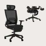Flexispot foldex chaise de bureau ergonomique chaise pliante avec support lombaire appui - tte 2d chaises ...