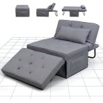 Flexispot fauteuil relax 91x69x35cm lit convertible chaise longue 3 en 1 fauteuil extensible capacit ...