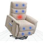 Flexispot fauteuil relaxation Électrique massage releveur inclinable avec aide au redressement et fonction ... Flexispot fauteuil relaxation Électrique massage releveur inclinable avec aide au redressement et fonction ...