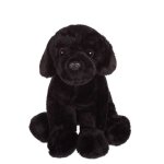 Peluche - peluche floppipup labrador noir - 22 cm