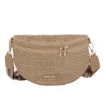 Flora co paris - sac banane femme en paille - camel - sac bandoulière tressé en rotin Flora co paris - sac banane femme en paille - camel - sac bandoulière tressé en rotin