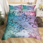 Floral imprimé housse de couette papillon parure housse de couette papillons parure de lit 200x200cm ... Floral imprimé housse de couette papillon parure housse de couette papillons parure de lit 200x200cm ...
