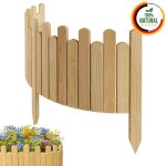 Floranica bordure jardin 30 cm naturel 100cm clture bois flexible palissade rouleau bordure bord pelouse ...